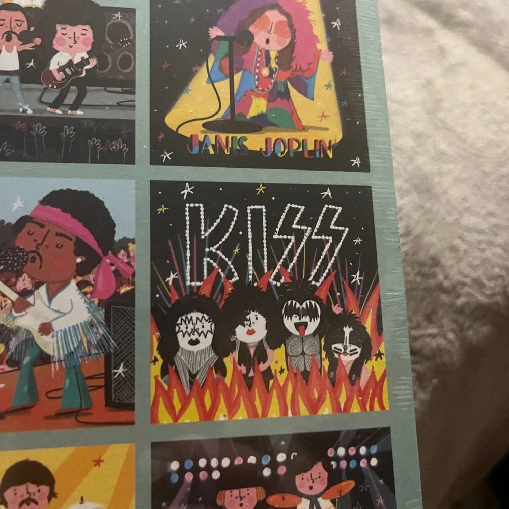 Rock’N Roll 2024 Biographical Wall Calendar. New